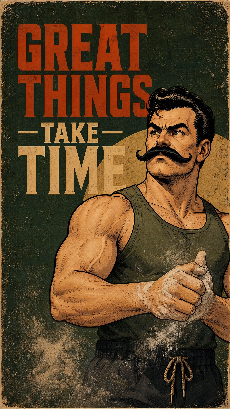 Motivational poster: Great things take time