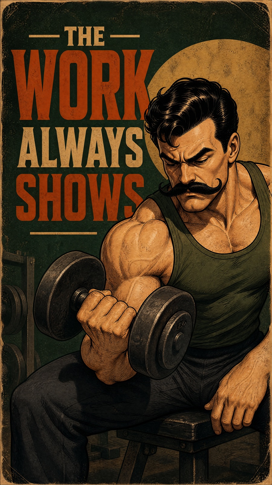 Motivational poster: The work always shows